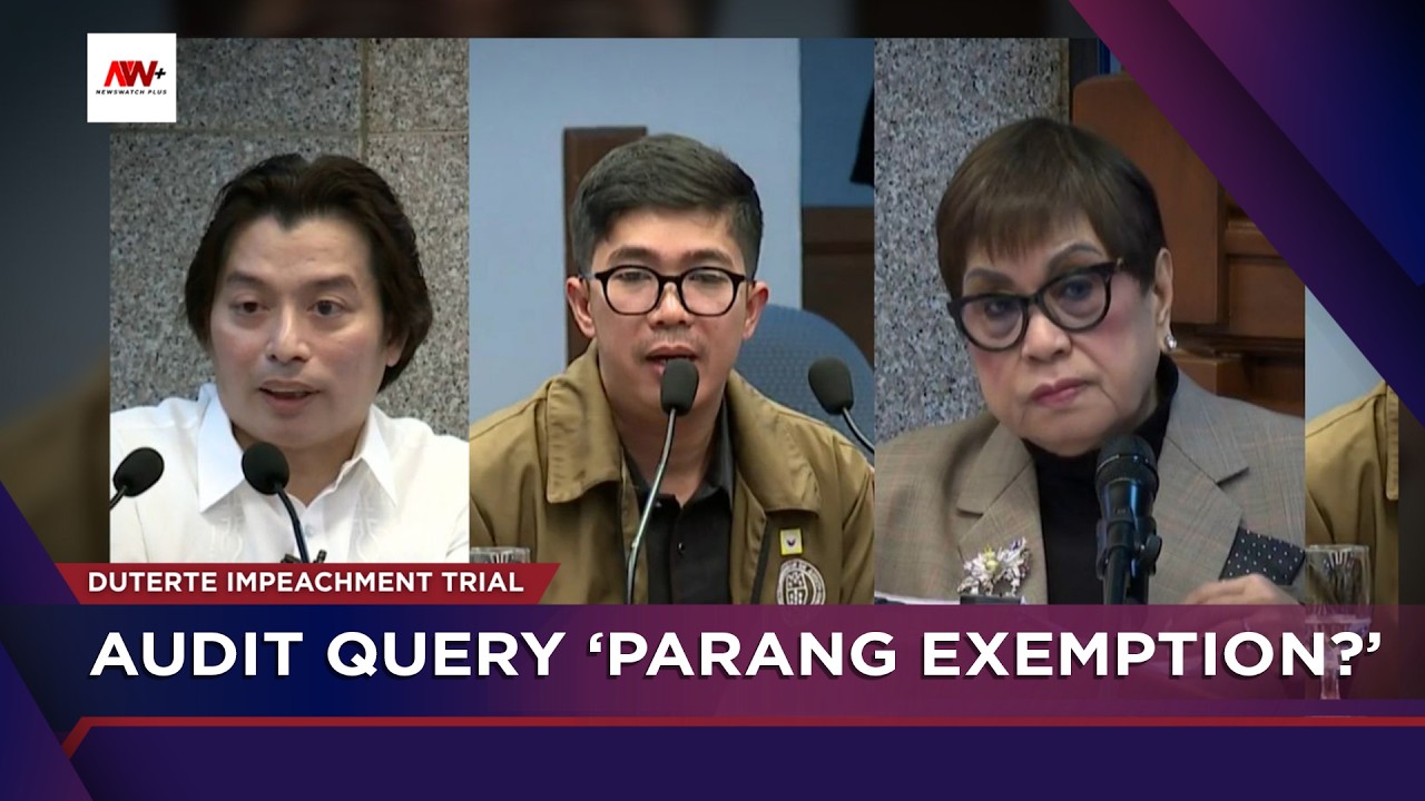 Audit query 'parang exemption?' | Duterte impeachment trial cover art
