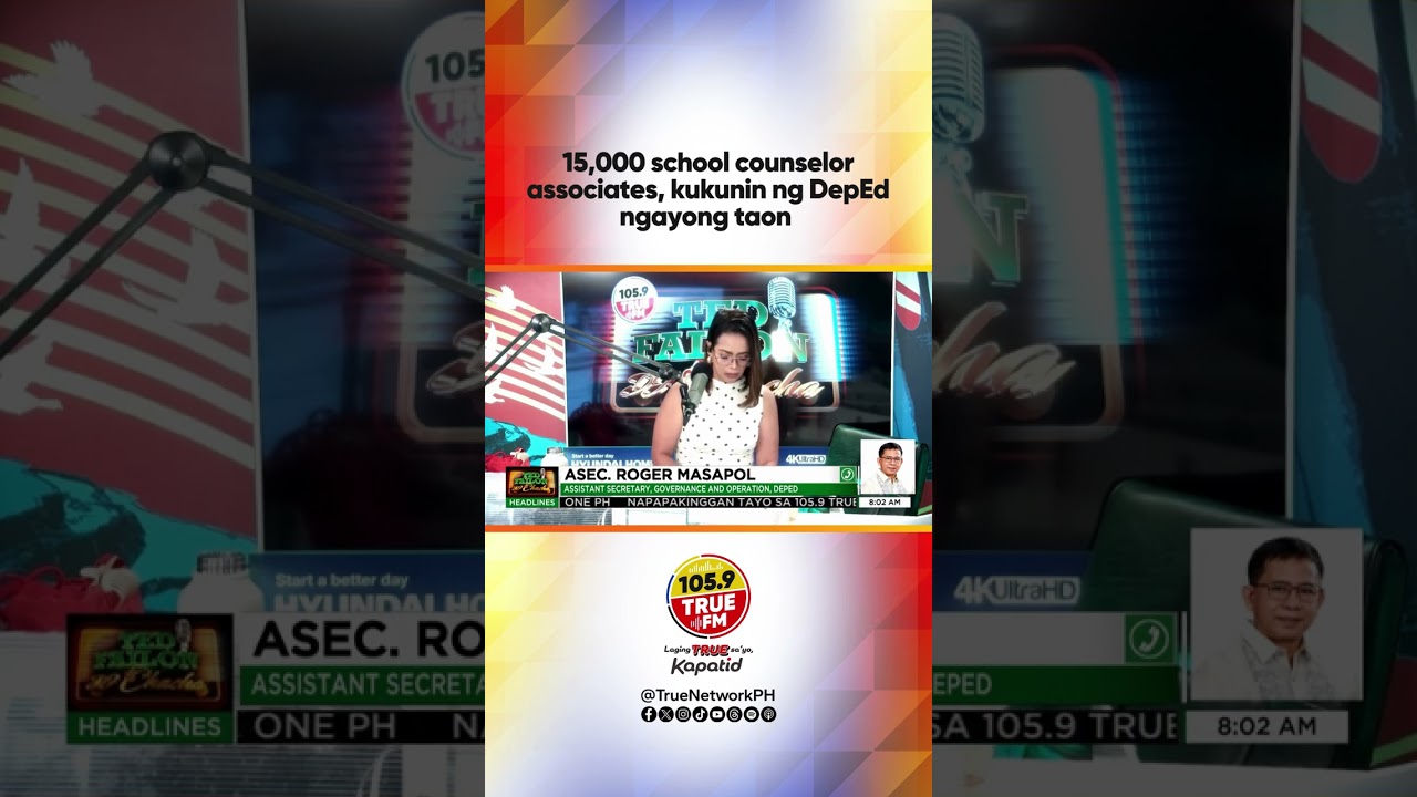 15,000 school counselor associates, kukunin ng DepEd ngayong taon | Ted Failon & DJ Chacha cover art