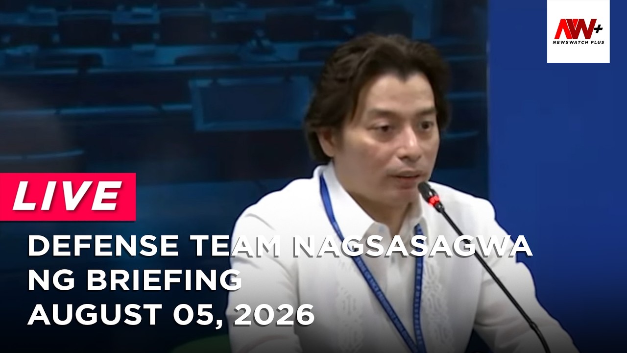 Defense team nagsasagawa ng press briefing | NewsWatch Live cover art