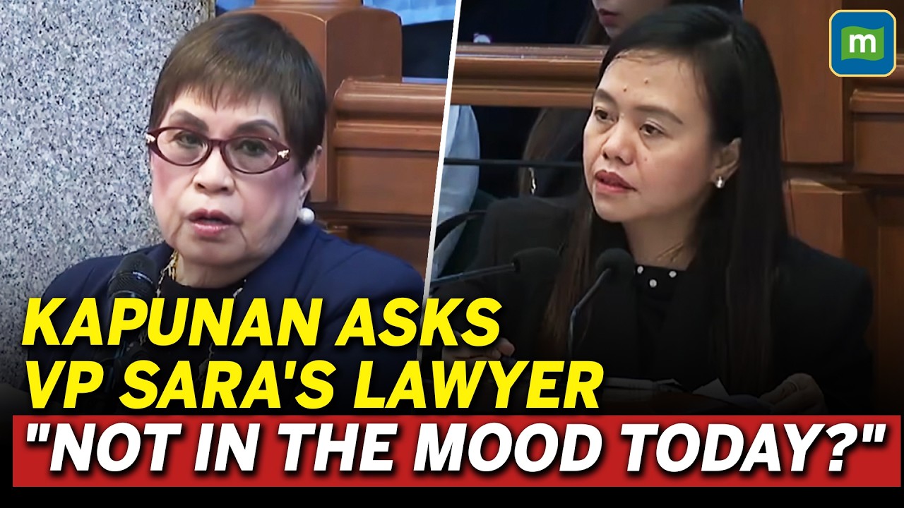 WATCH: Kapunan Teases VP Sara's Lawyer, 'Not in the Mood?' cover art