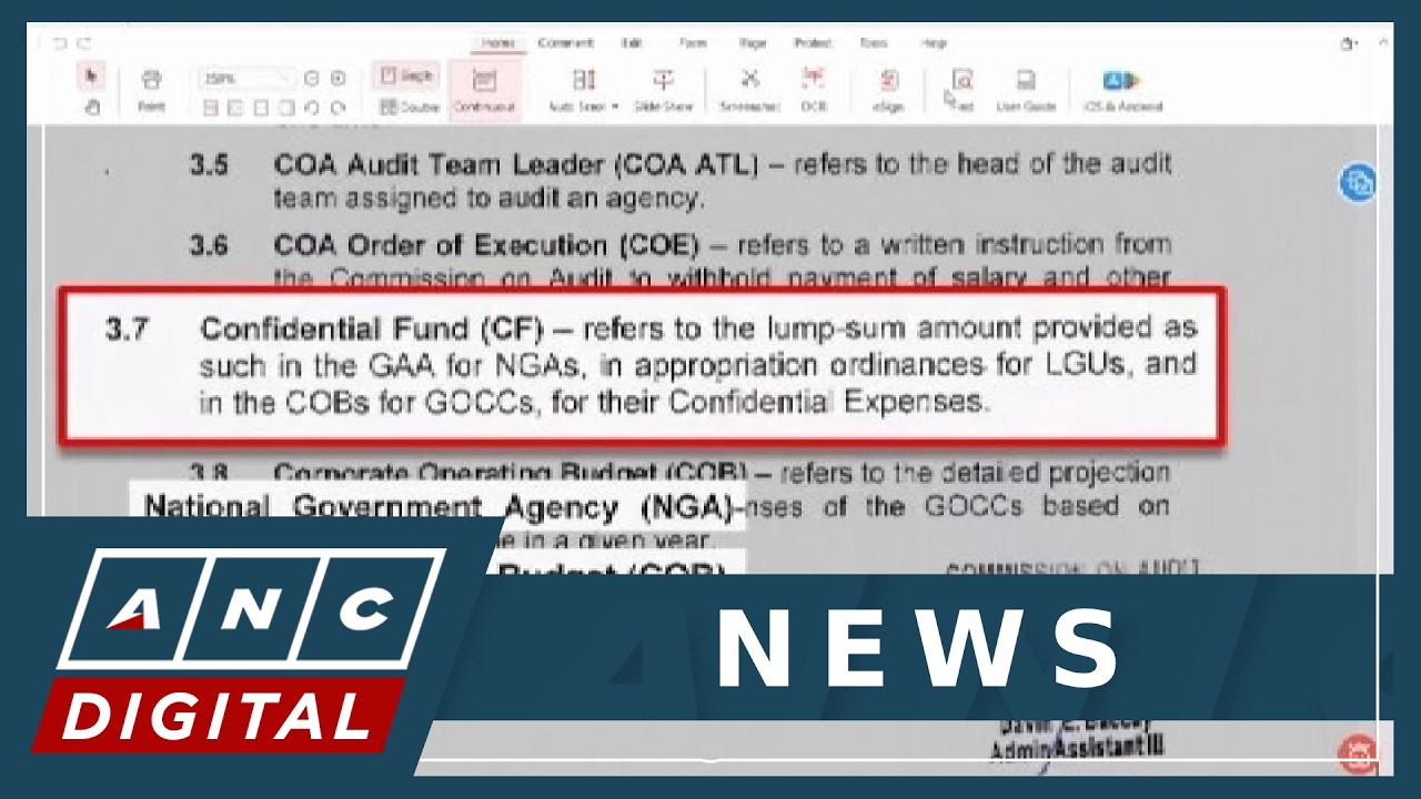 COA auditor cites OVP's non-compliance to regulations on use, liquidation of confidential funds cover art
