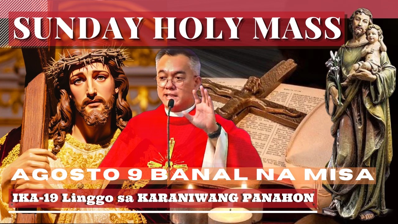 FILIPINO CHURCH LIVE MASS TODAY SUNDAY || August 09 ONLINE MASS | REV FR DOUGLAS BADONG cover art