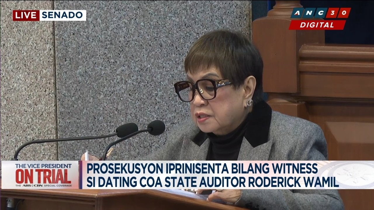 WATCH: Atty. Lorna Kapunan presents prosecution witness Roderick Wamil from COA | ANC cover art