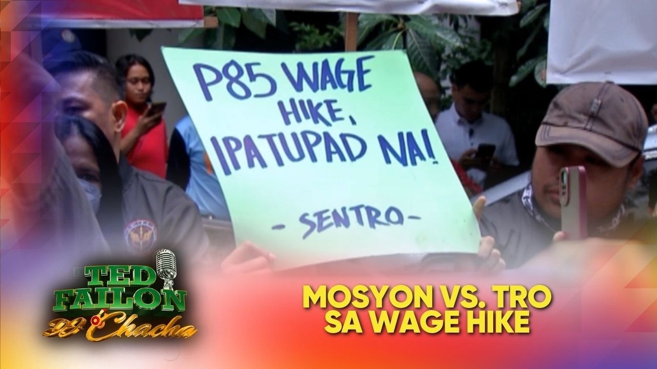 Labor groups, naghain ng petisyon vs. TRO ng korte sa P85 wage hike | Ted Failon & DJ Chacha cover art