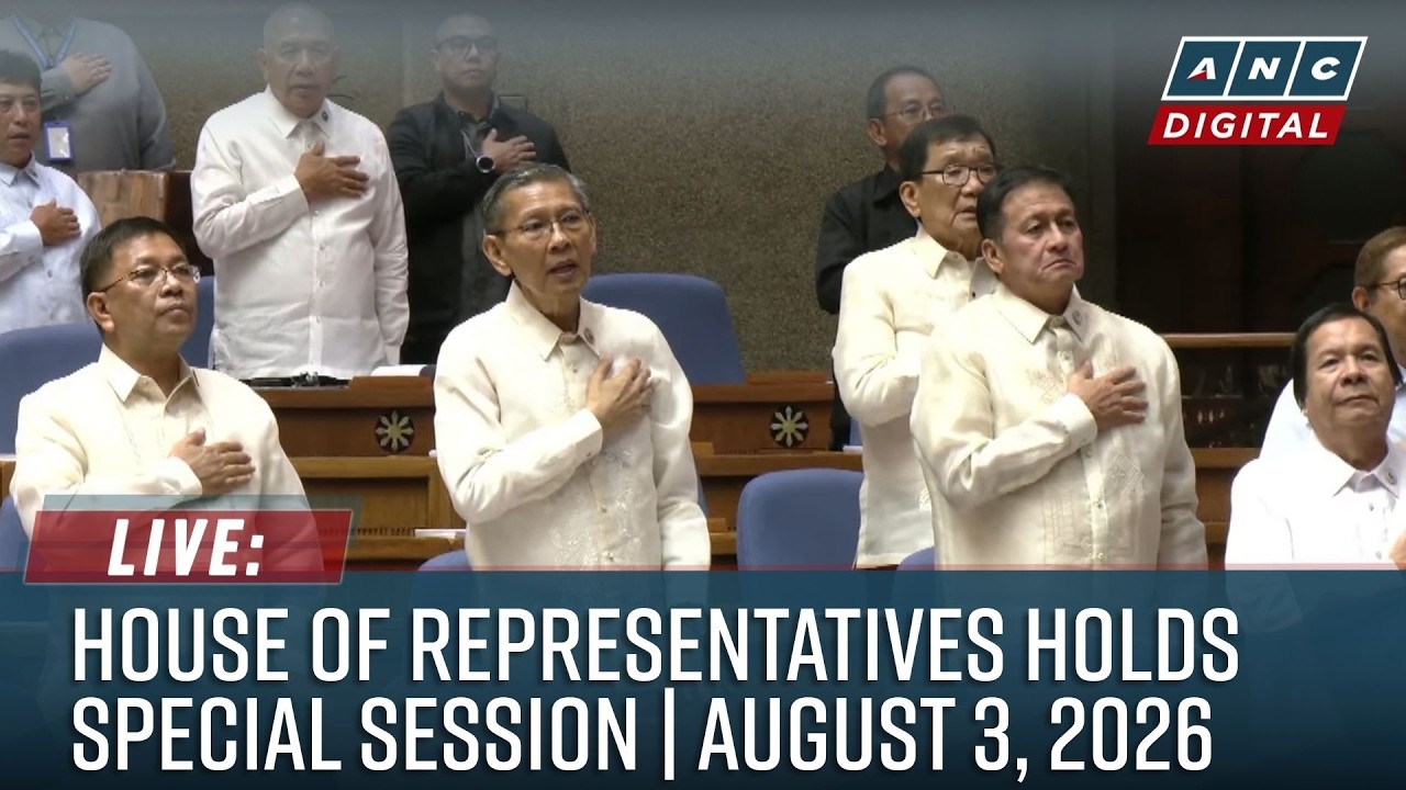 LIVE: House of Representatives holds plenary session | ABS-CBN News (August 3, 2026) cover art