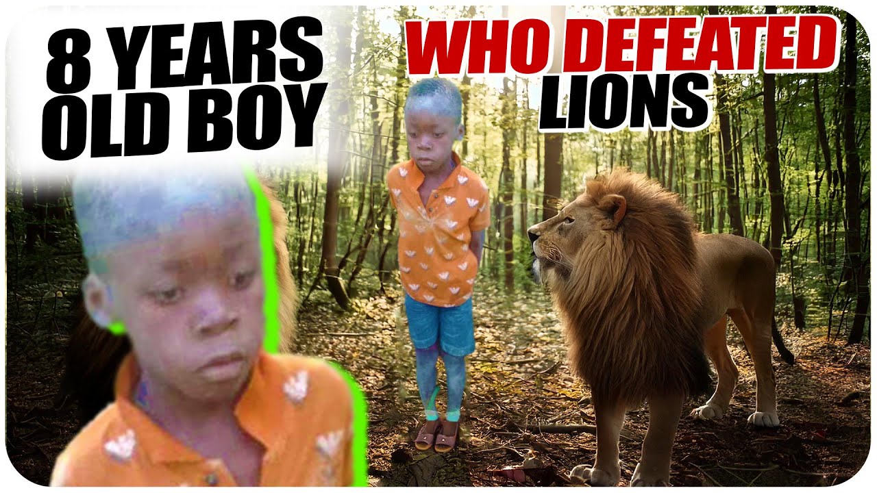 OMG: 8 Years Old Survived Days In A Lion Den Without Food !