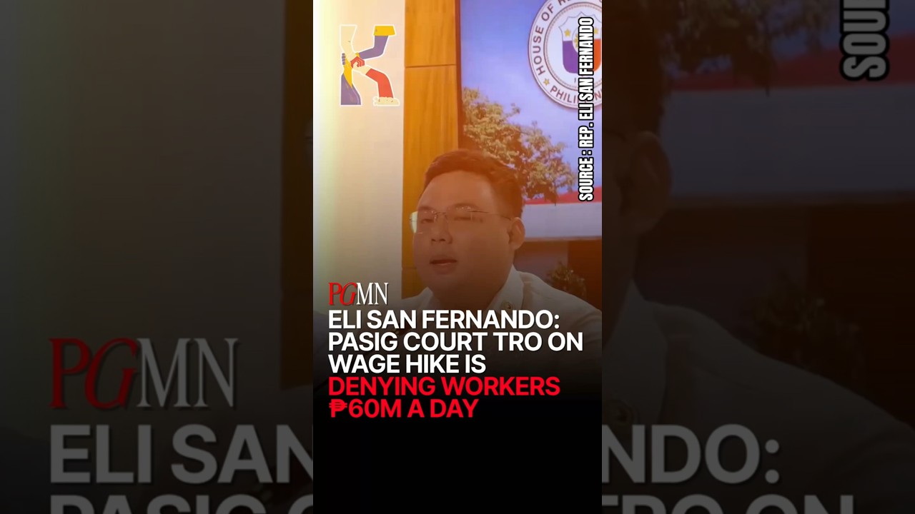 Eli San Fernando Says NCR Workers Lose ₱60 Million Daily as Pasig Court Blocks Wage Increase cover art