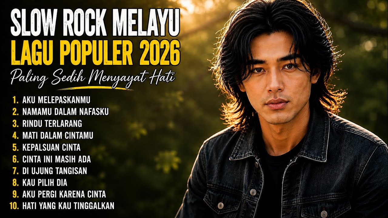 10 LAGU VIRAL - SLOW ROCK MELAYU TERBARU 2026 / PALING SEDIH MENYAYAT HATI 💔 cover art