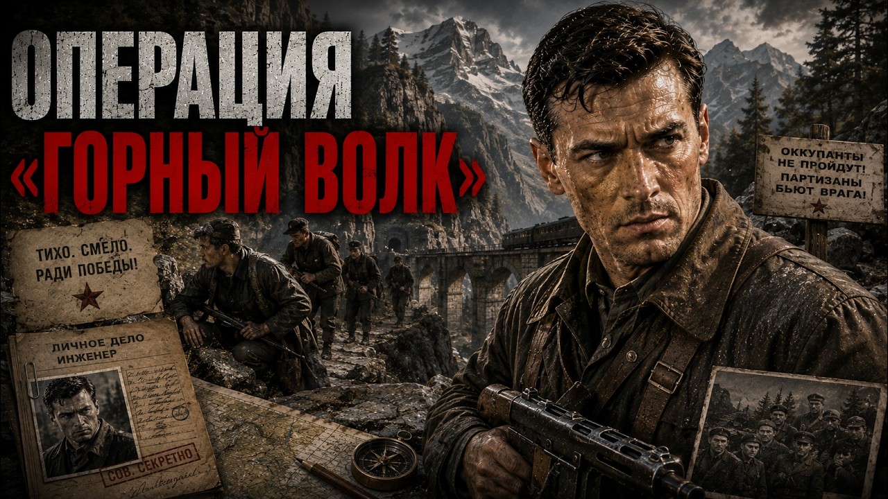 📖 Аудиокнига полная : Операция " Горный Волк " Военные Истории / Реальные События👍 cover art