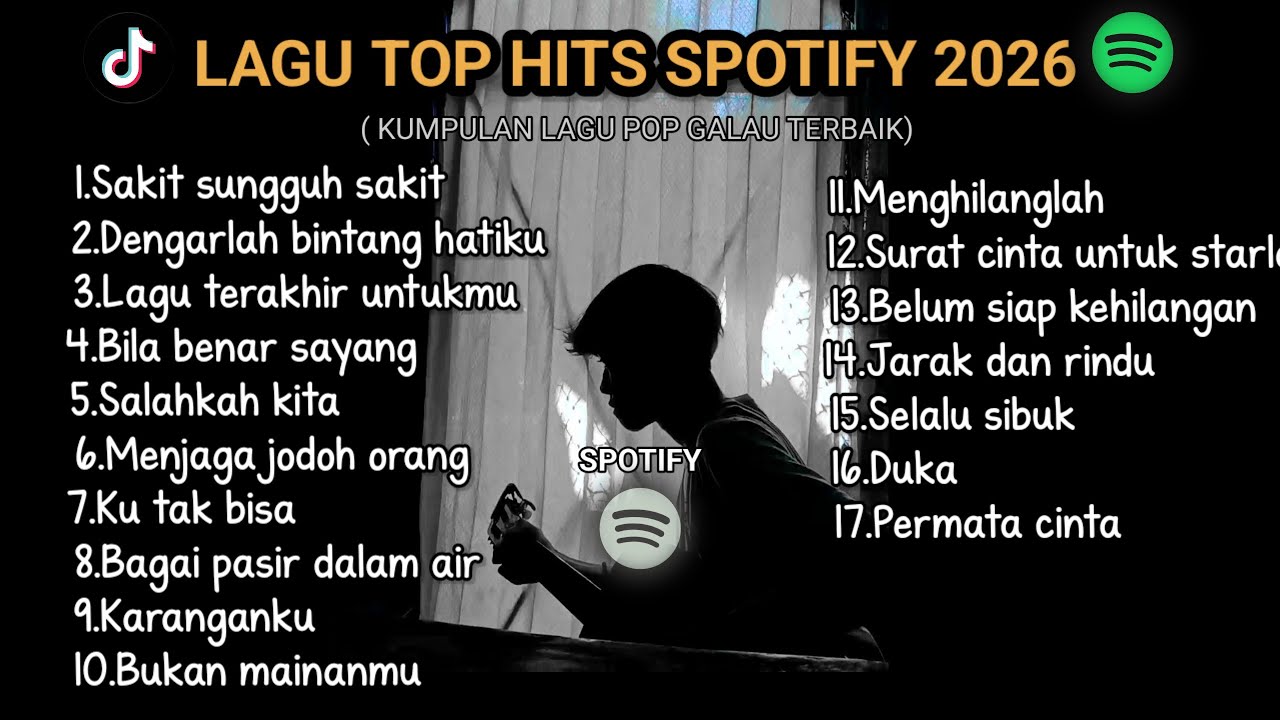 LAGU TOP HITS SPOTIFY 2026 TERPOPULER || Kumpulan Lagu Pop Galau Terbaik 2026 Viral Tik Tok Lirik cover art