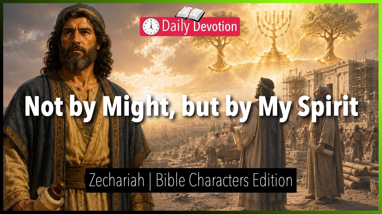 August 11: Not by Might, but by My Spirit - Zechariah - Zechariah 4 - 365 Daily Devotions cover art
