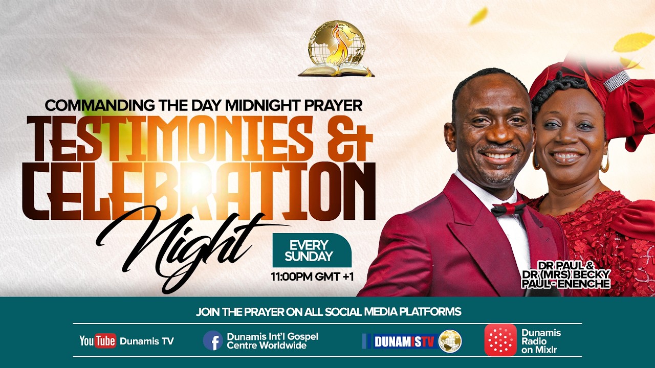 COMMANDING THE DAY MIDNIGHT PRAYER || TESTIMONIES AND CELEBRATION NIGHT || 09-08-2026 cover art