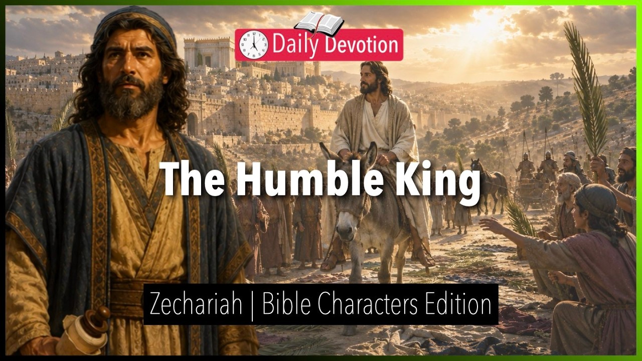 August 12: The Humble King - Zechariah - Zechariah 9 - 365 Daily Devotions cover art