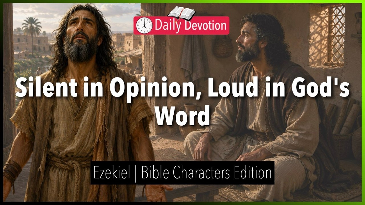 August 04: Silent in Opinion, Loud in God's Word - Ezekiel - Ezekiel 3 - 365 Daily Devotions cover art