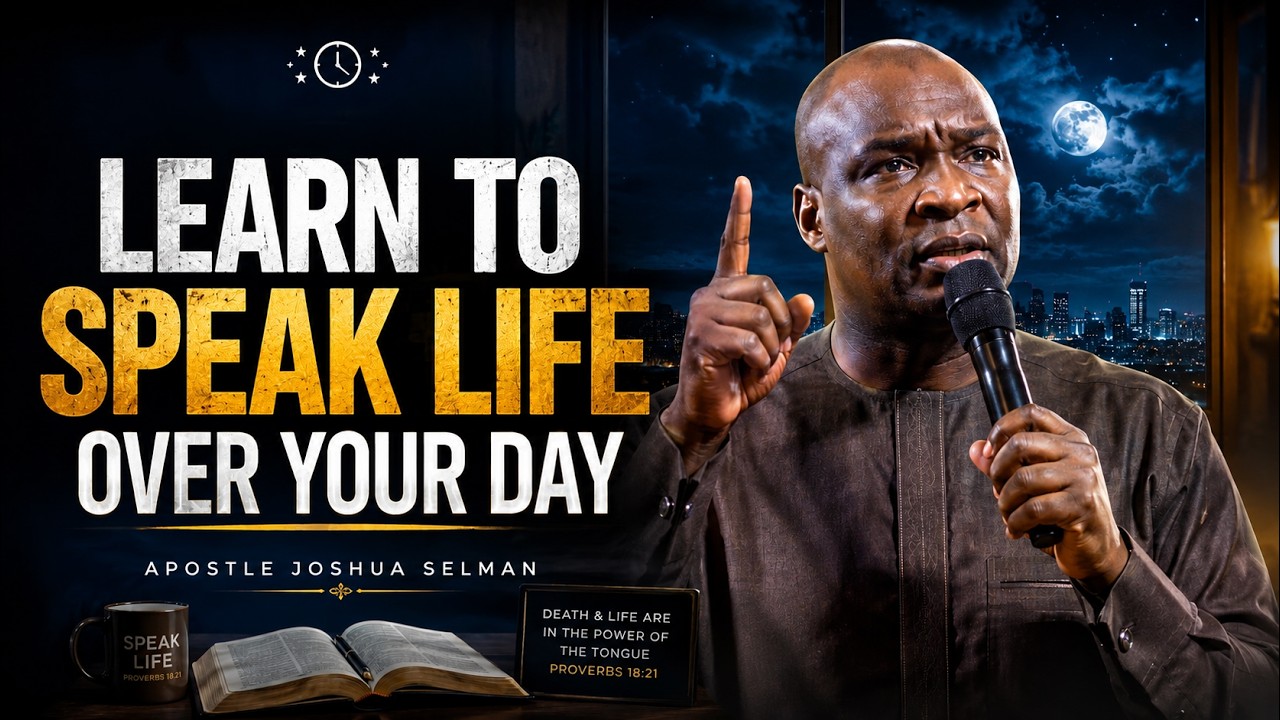 LEARN TO SPEAK LIFE OVER YOUR DAY | Apostle Joshua Selman cover art
