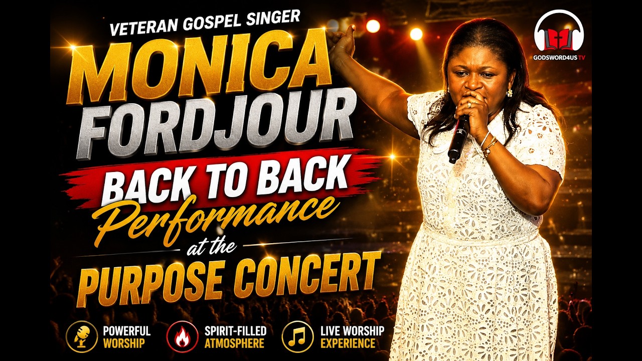VETERAN GOSPEL SINGER MONICA FORDJOUR BACK TO BACK PERFORMANCE AT THE PURPOSE CONCERT cover art