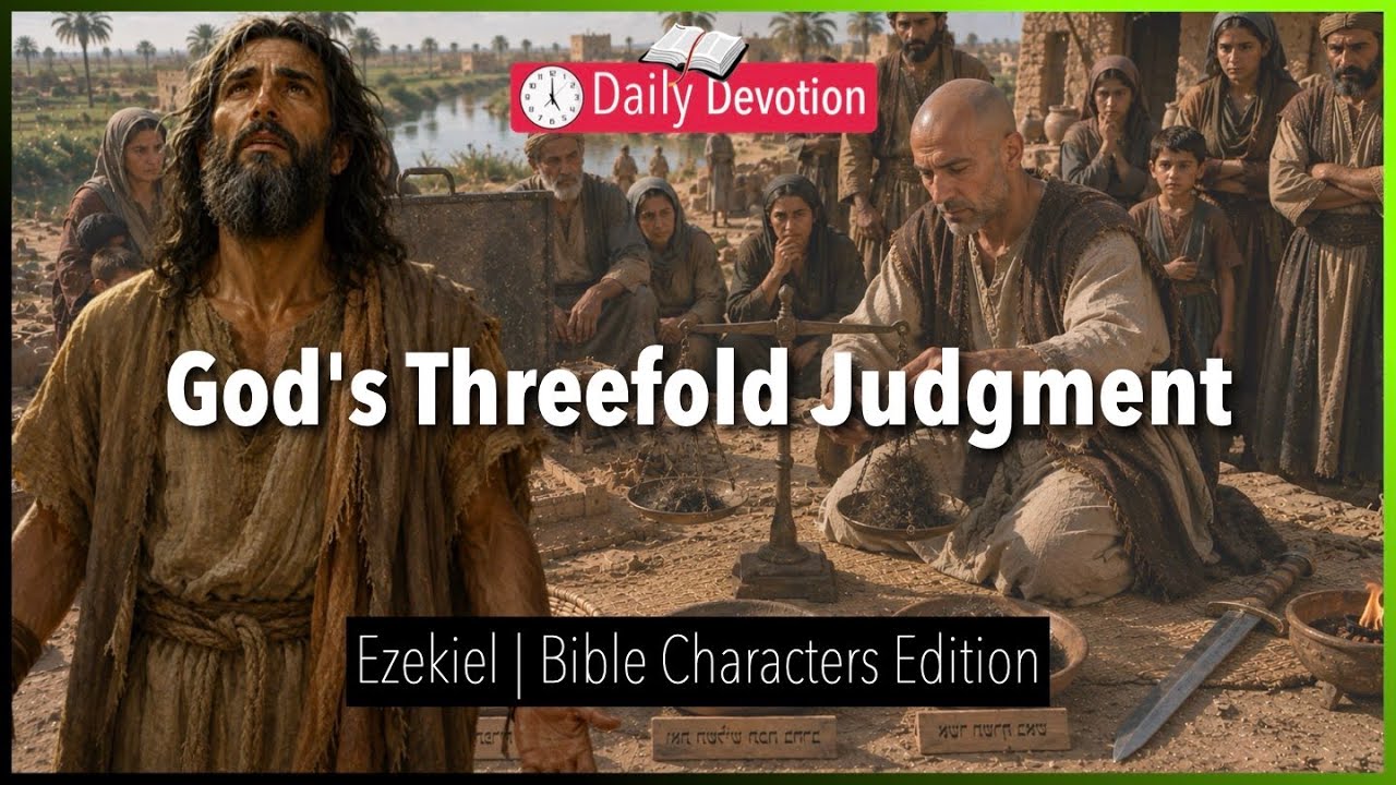 August 06: God's Threefold Judgment - Ezekiel - Ezekiel 5 - 365 Daily Devotions cover art
