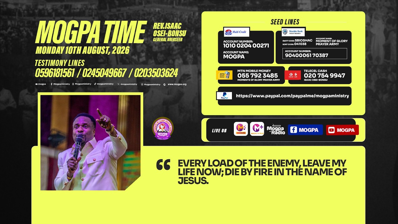 OFFLOADING EVIL LOADS || MOGPA TIME WITH REV O B || 10 - 08 - 2026 cover art