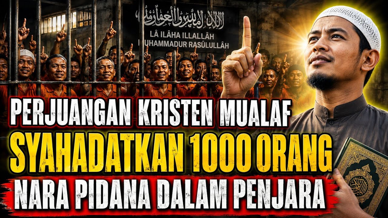 PERJUANGAN KRISTEN MUALAF SAYAHADATKAN 1000 TEMAN NARAPIDANA LAINNYA DI PENJARA cover art