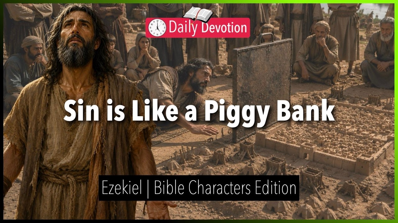 August 05: Sin is Like a Piggy Bank - Ezekiel - Ezekiel 4 - 365 Daily Devotions cover art