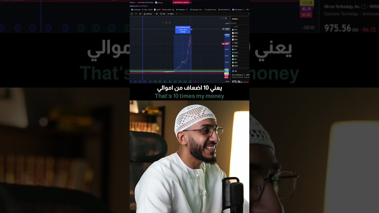 سهم MU ارتفع 1000%.. لكني بعت بربح 20% فقط cover art