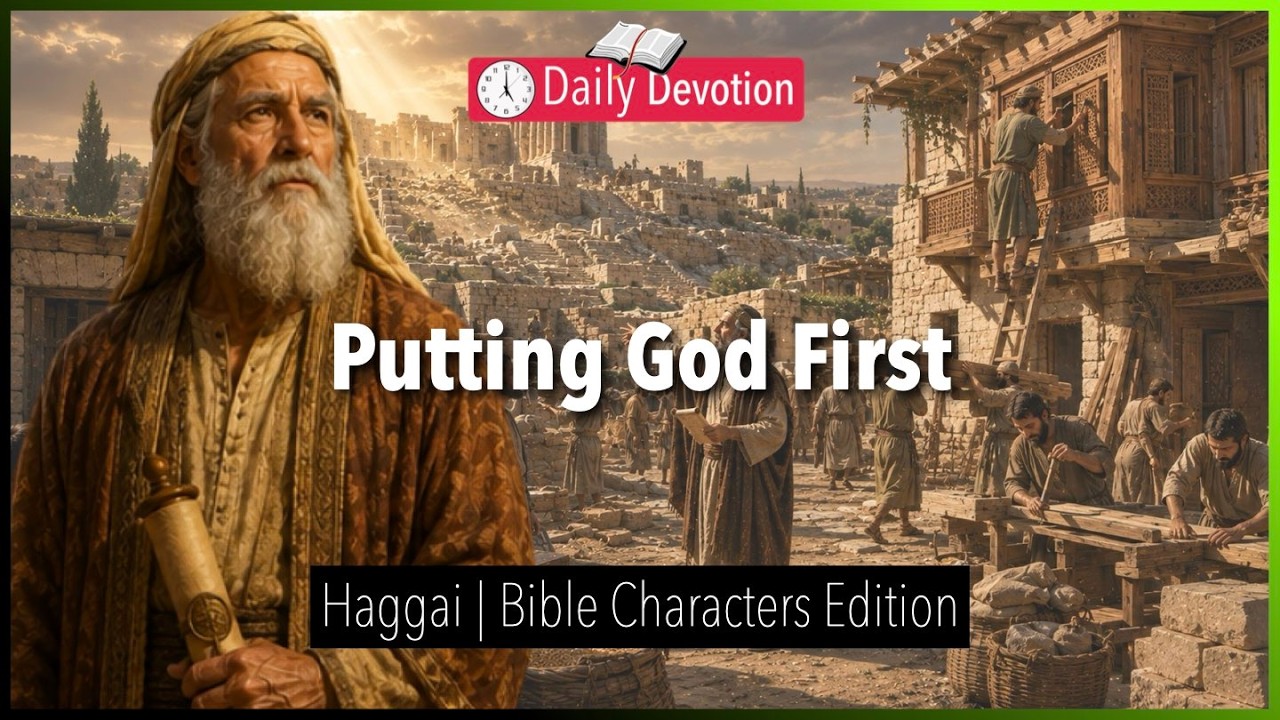 August 08: Putting God First - Haggai - Haggai 1 - 365 Daily Devotions cover art