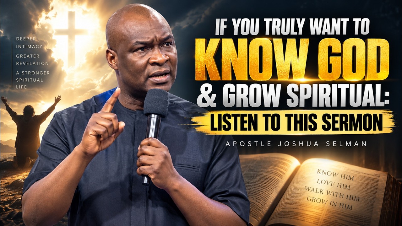 IF YOU TRULY WANT TO KNOW GOD & GROW SPIRITUAL: LISTEN TO THIS SERMON | Apostle Joshua Selman cover art