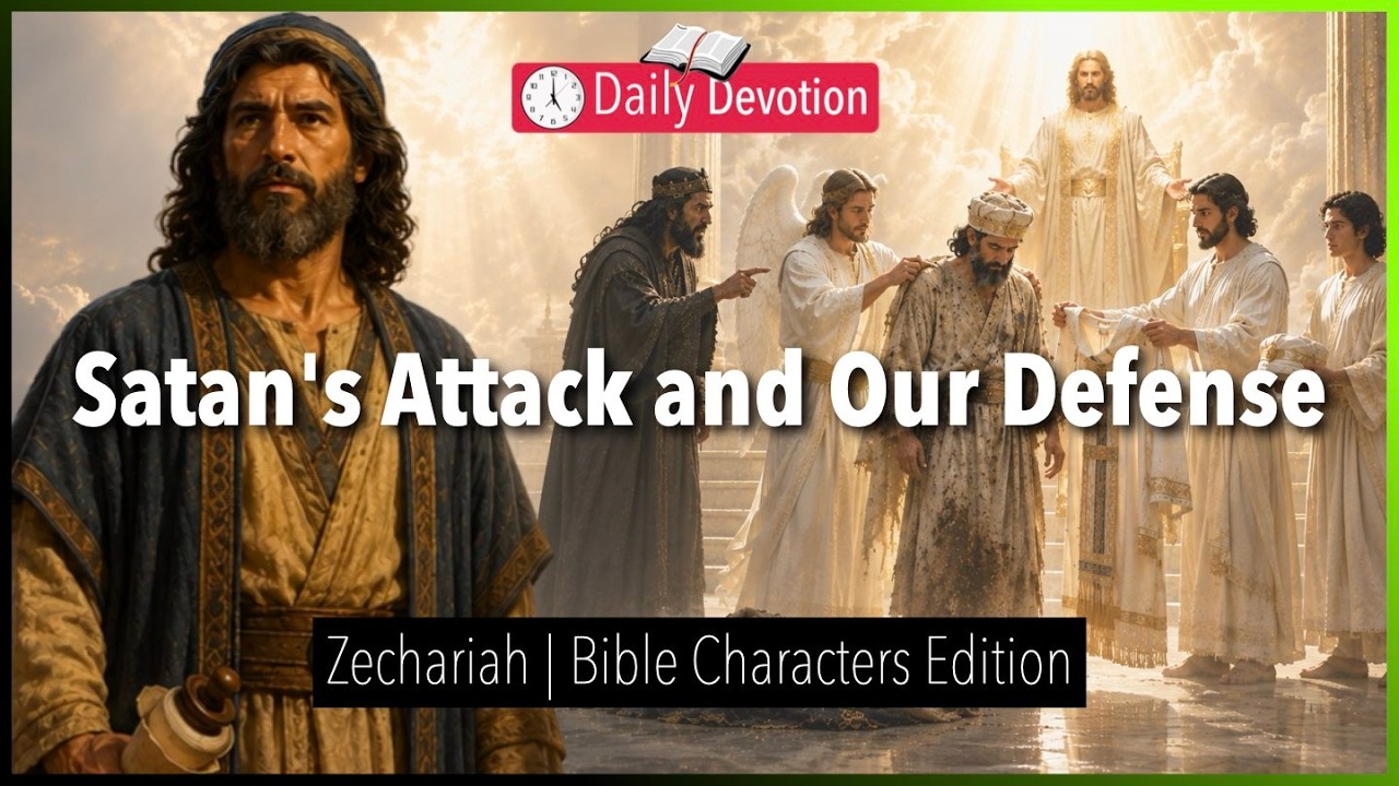 August 10: Satan's Attack and Our Defense - Zechariah - Zechariah 3 - 365 Daily Devotions cover art