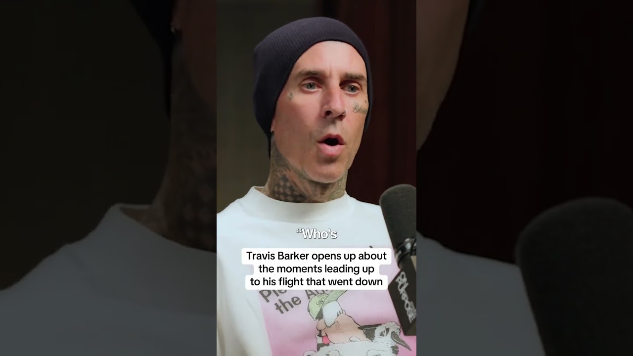 Travis Barker opens up about the moments leading up to his flight that went down #travisbarker cover art