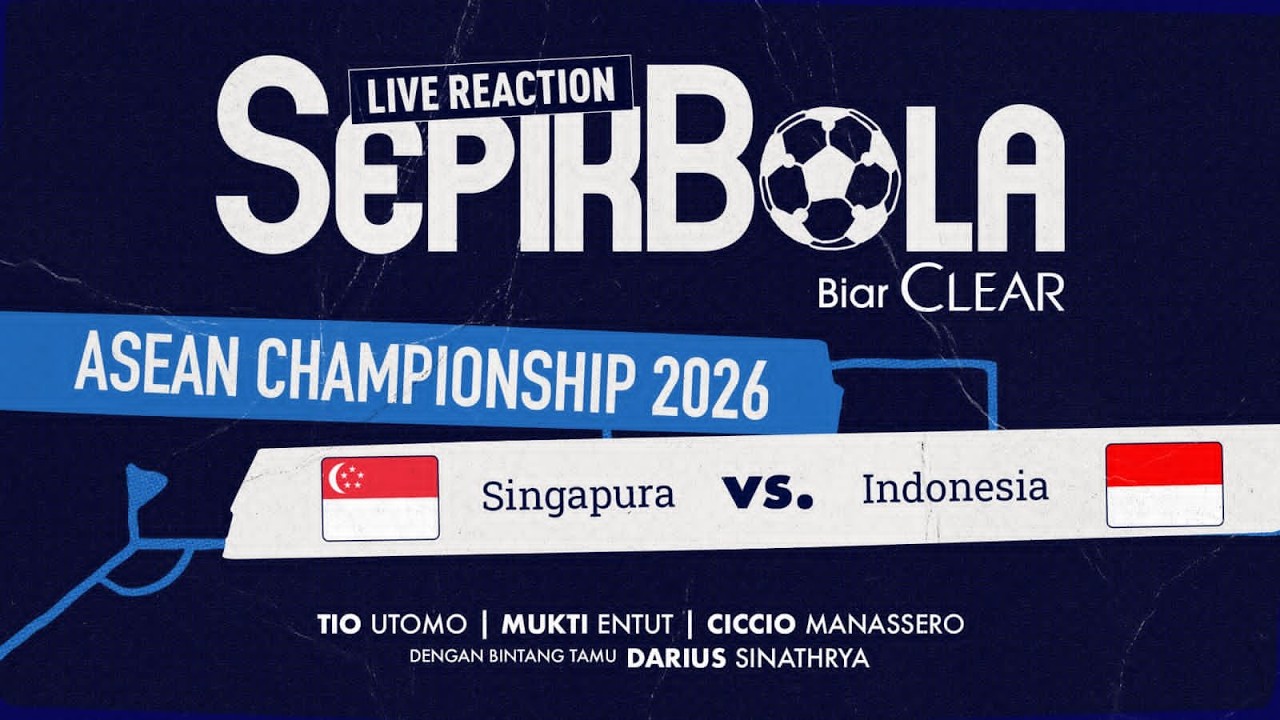 Sepik Bola 🔴 [LIVE REACTION] ASEAN Championship 2026: Singapura vs Indonesia! cover art