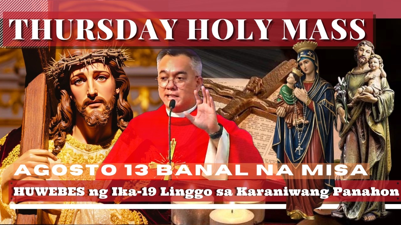 FILIPINO CHURCH MASS TODAY THURSDAY || August 13 ONLINE MASS | REV. FR DOUGLAS BADONG cover art