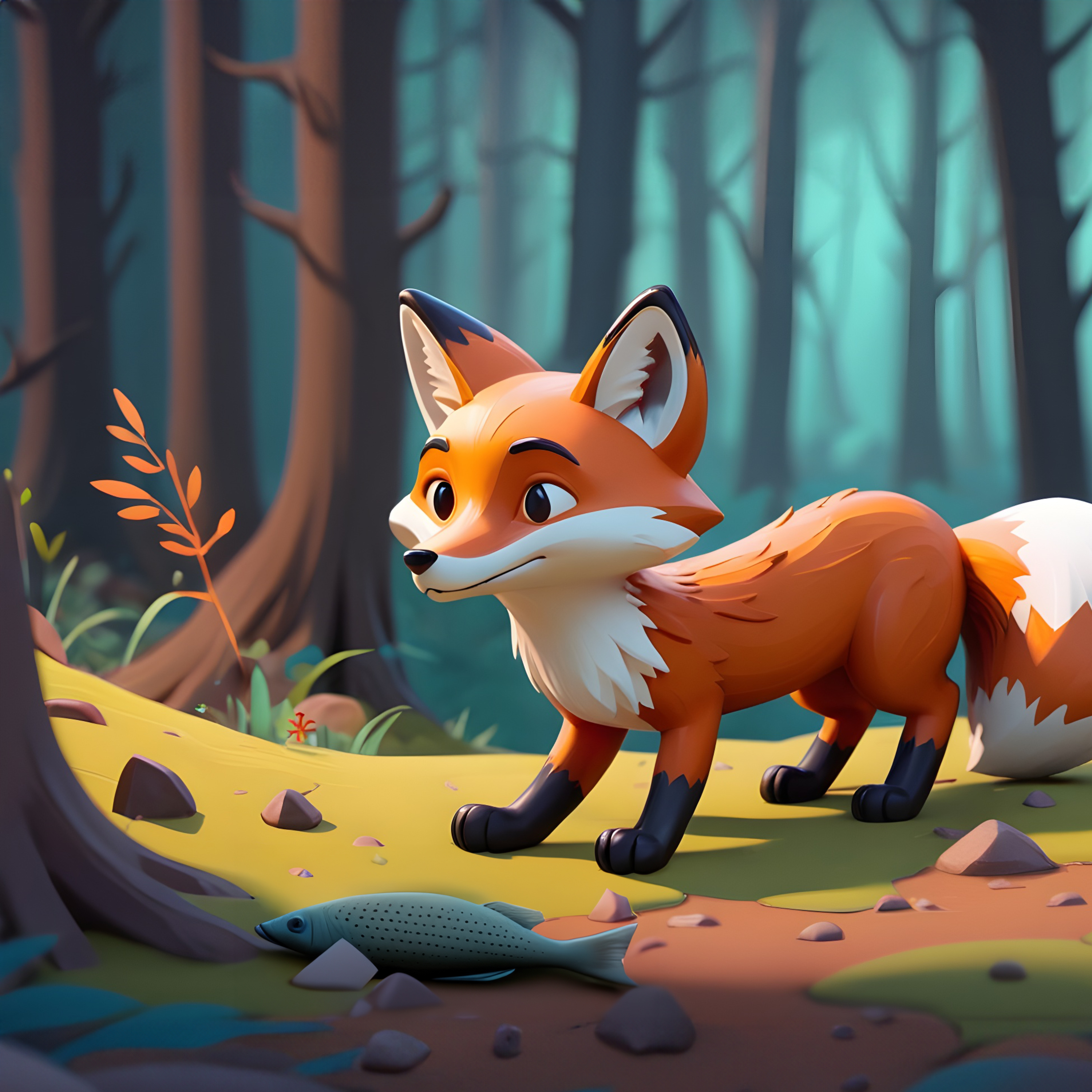 Renard et les poissons cover art