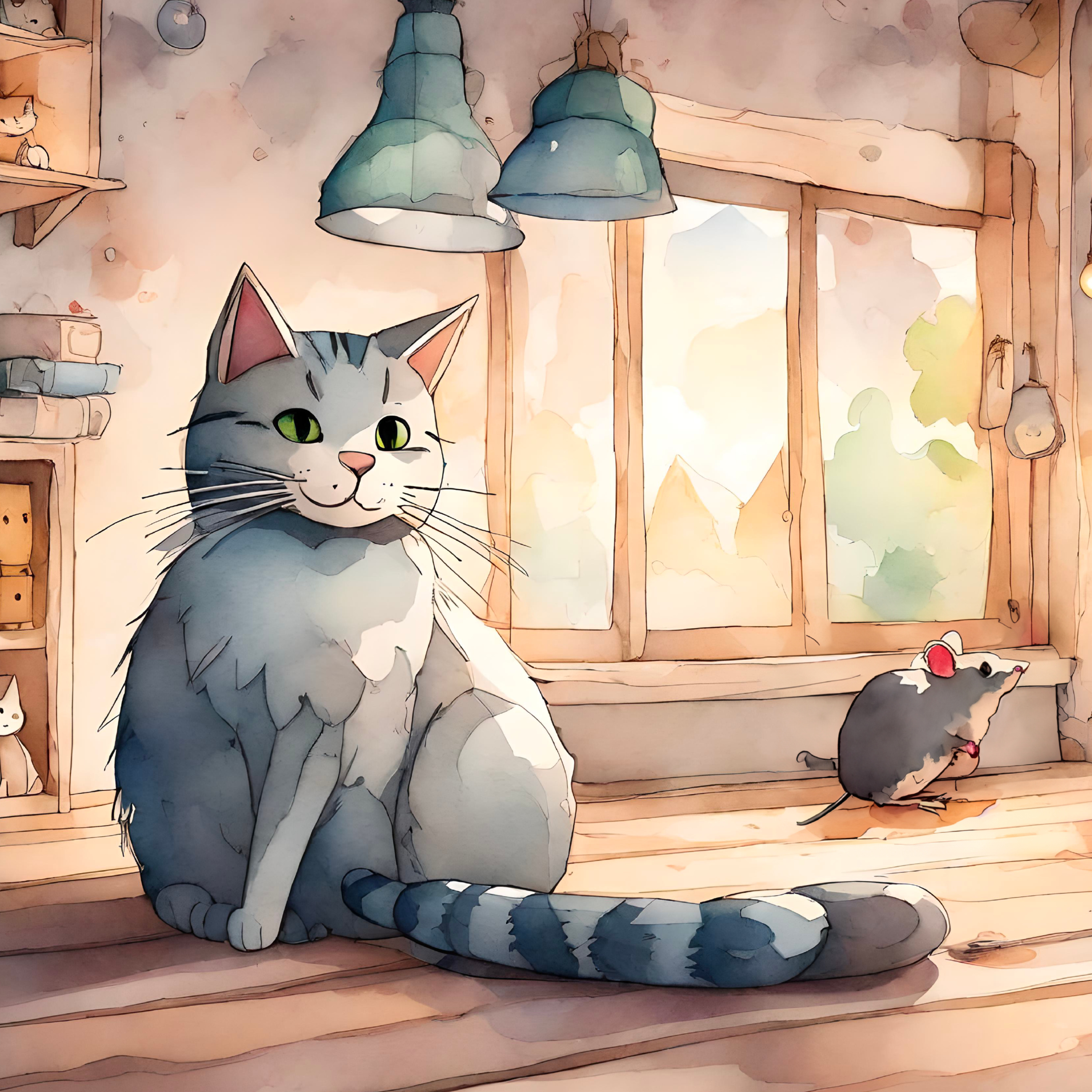 Le chat et la souris - Conte pour enfants (8 min) cover art