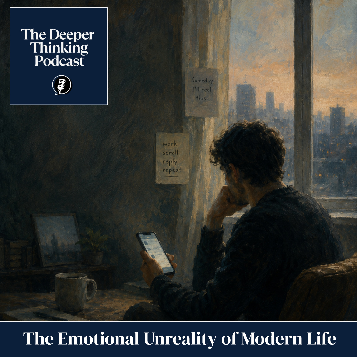 The Emotional Unreality of Modern Life - The Deeper Thinking Podcast cover art