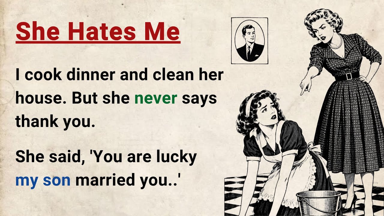 Learn English through Stories Level 3 ⭐ She Hates Me - Improve your English | English Audio Podcast cover art