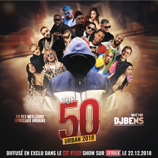 DJ BENS TOP 50 URBAN 2018 cover art