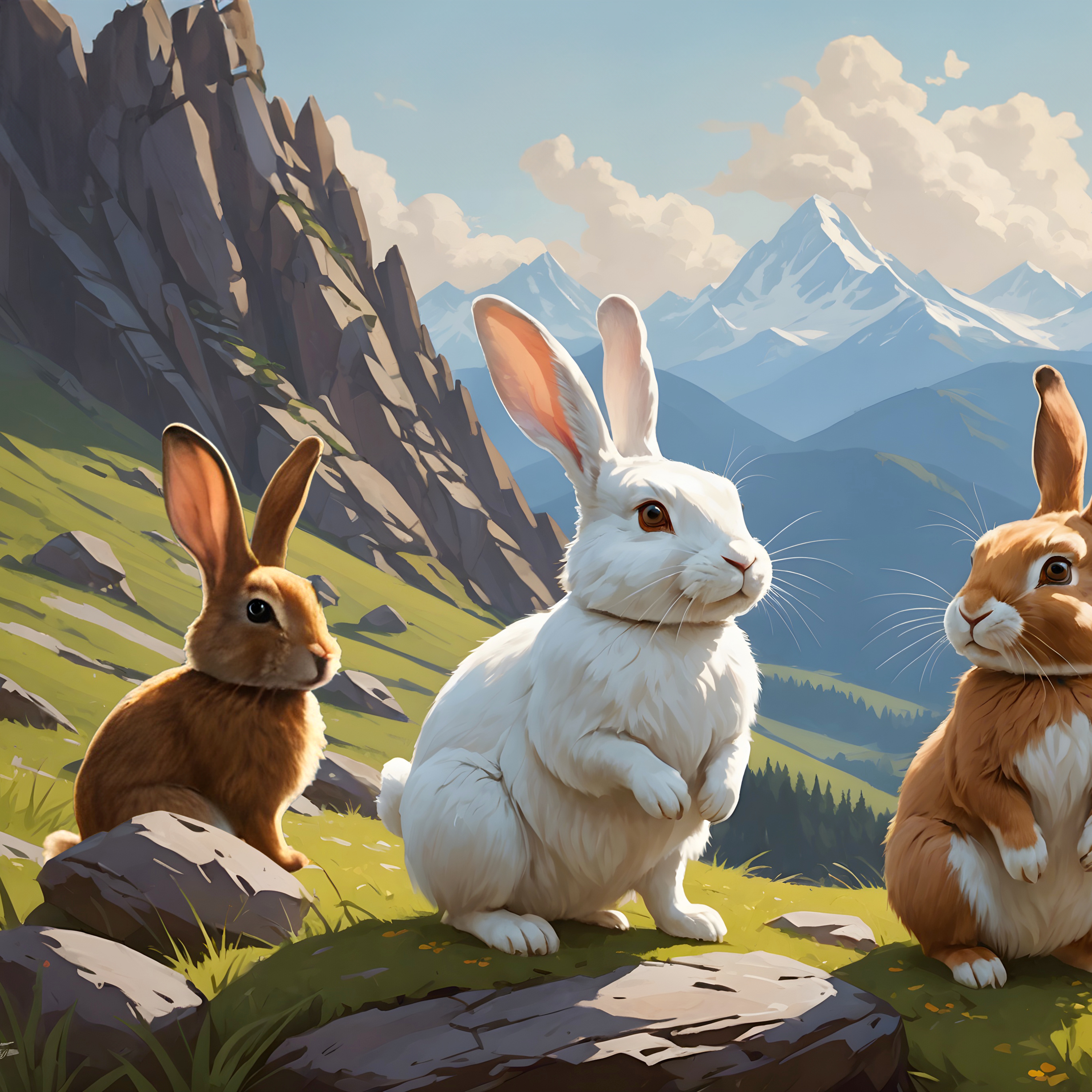 Les trois lièvres cover art