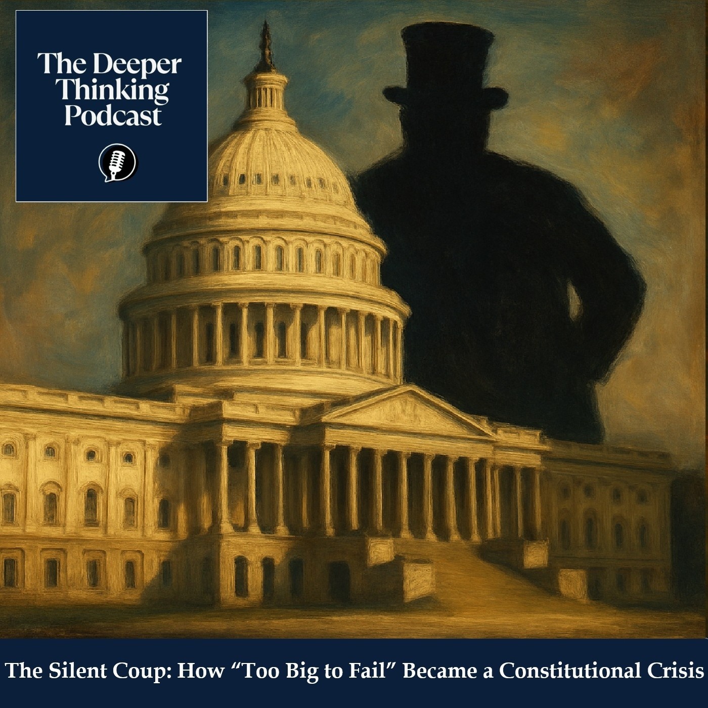 The Silent Coup: How “Too Big to Fail” Became a Constitutional Crisis - The Deeper Thinking Podcast cover art