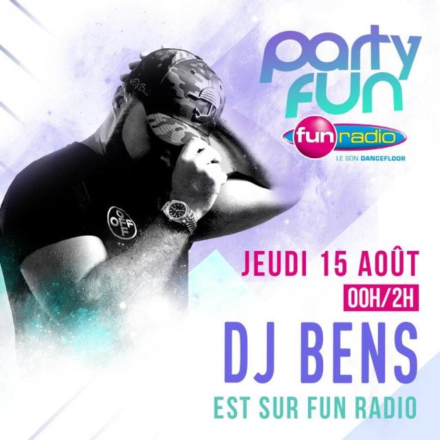 DJ BENS PARTY FUN 15 AOUT cover art