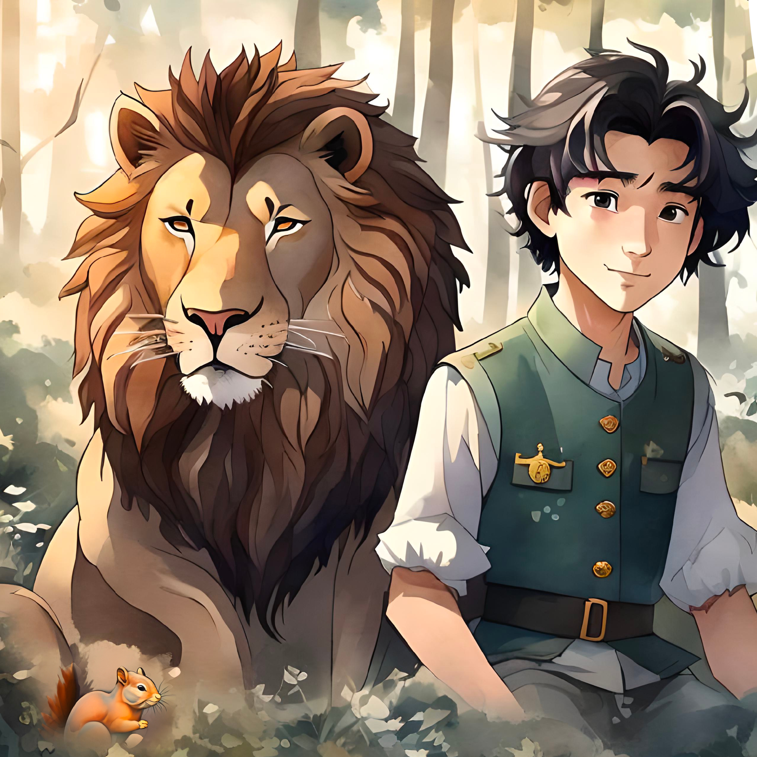 Le prince, le lion et l'écureuil - Conte pour enfants (10 min) cover art