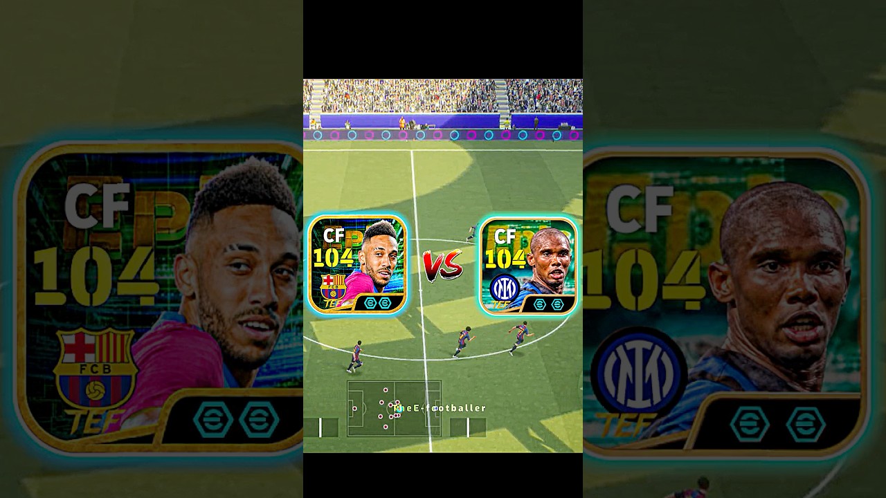 Free Eto'o vs Free Aubameyang | Daily Game Reward | #efootball #efootballmobile #pes #shorts cover art
