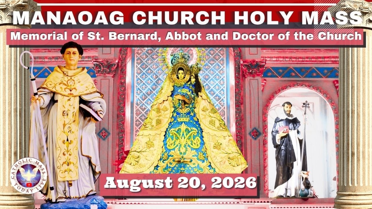 CATHOLIC MASS OUR LADY OF MANAOAG CHURCH LIVE MASS TODAY | 20 August 2026 | 5:40 AM  Holy Rosary cover art