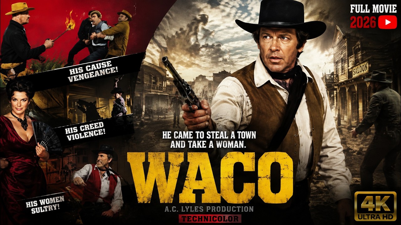 Waco (1966) HD | Can One Man Clean Up a Lawless Town? | Full Western Movie cover art