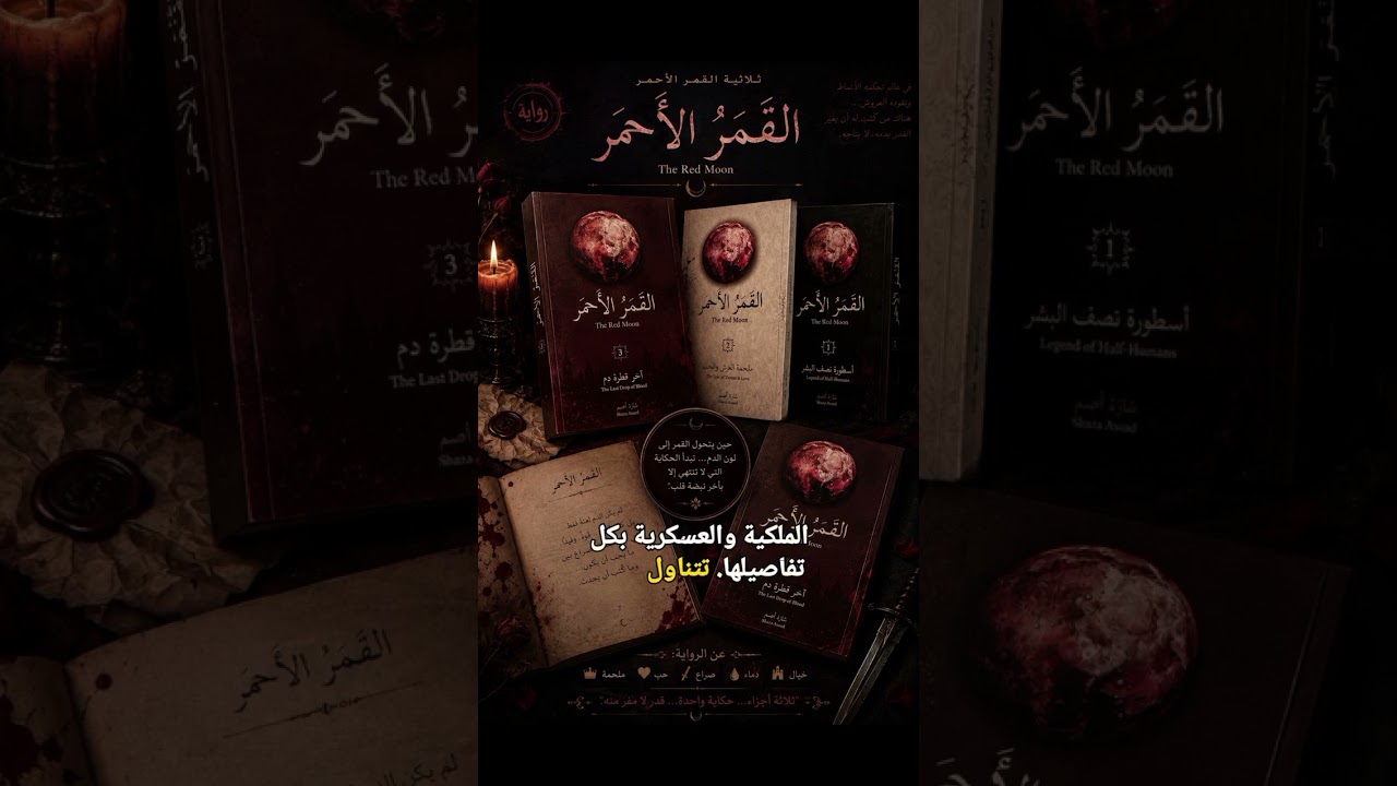 تستمعون قريباً رواية القمر الأحمر cover art