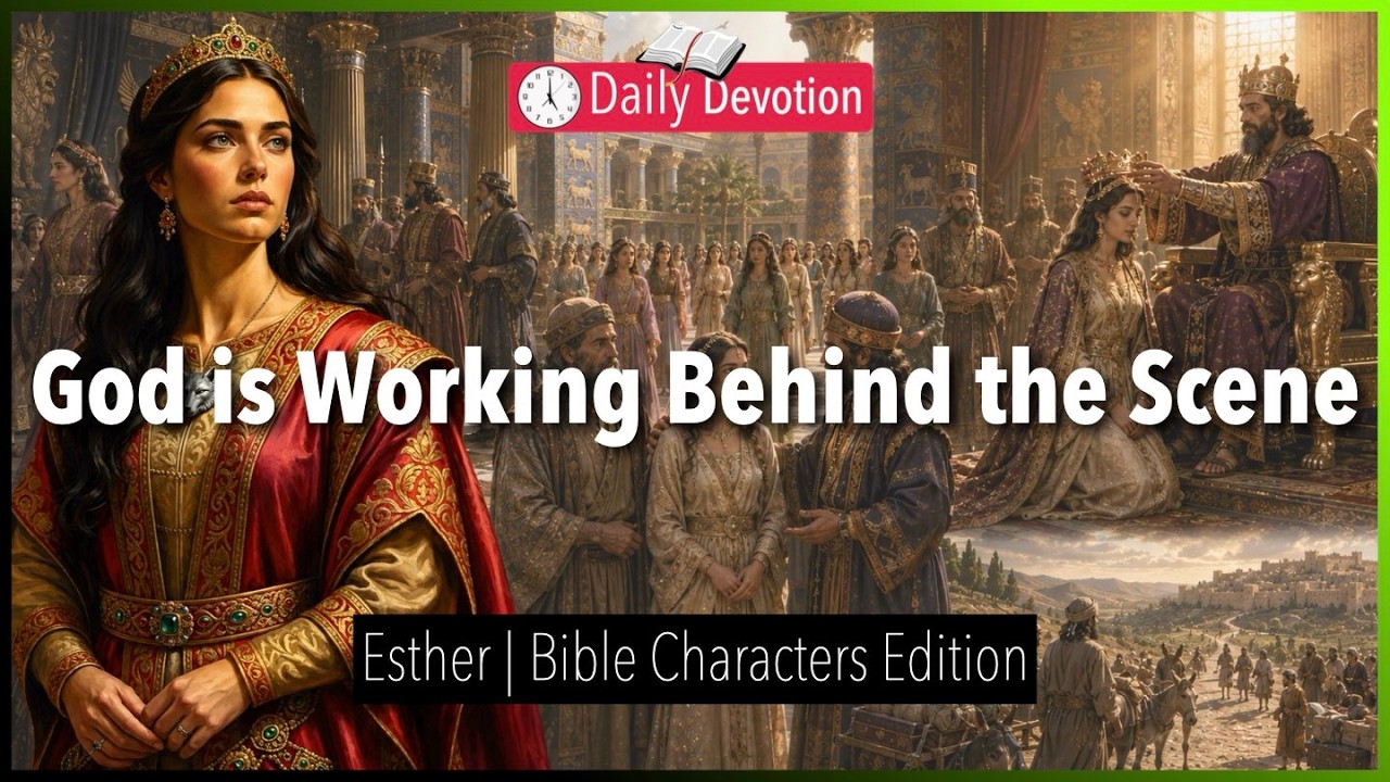 August 15: God is Working Behind the Scene - Esther - Esther 1-2 - 365 Daily Devotions cover art