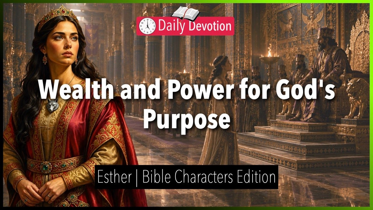 August 18: Wealth and Power for God's Purpose - Esther - Esther 4- 365 Daily Devotions cover art