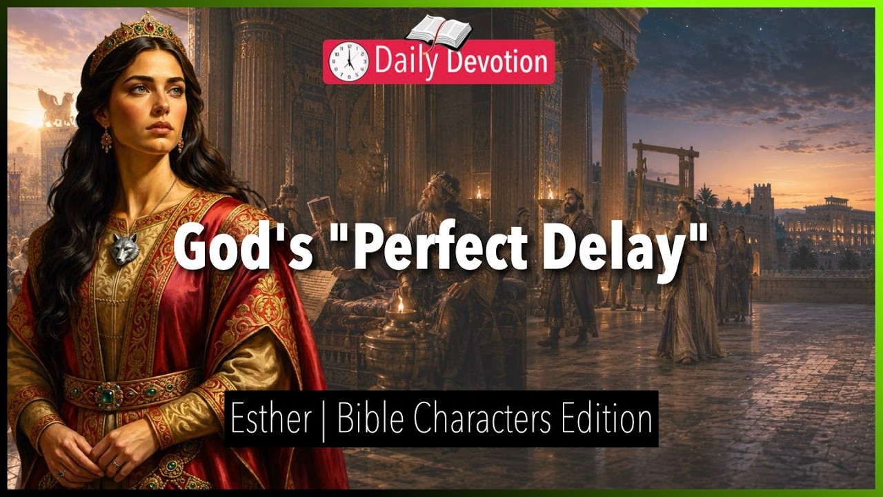 August 19: God's "Perfect Delay" - Esther - Esther 5-6 - 365 Daily Devotions cover art