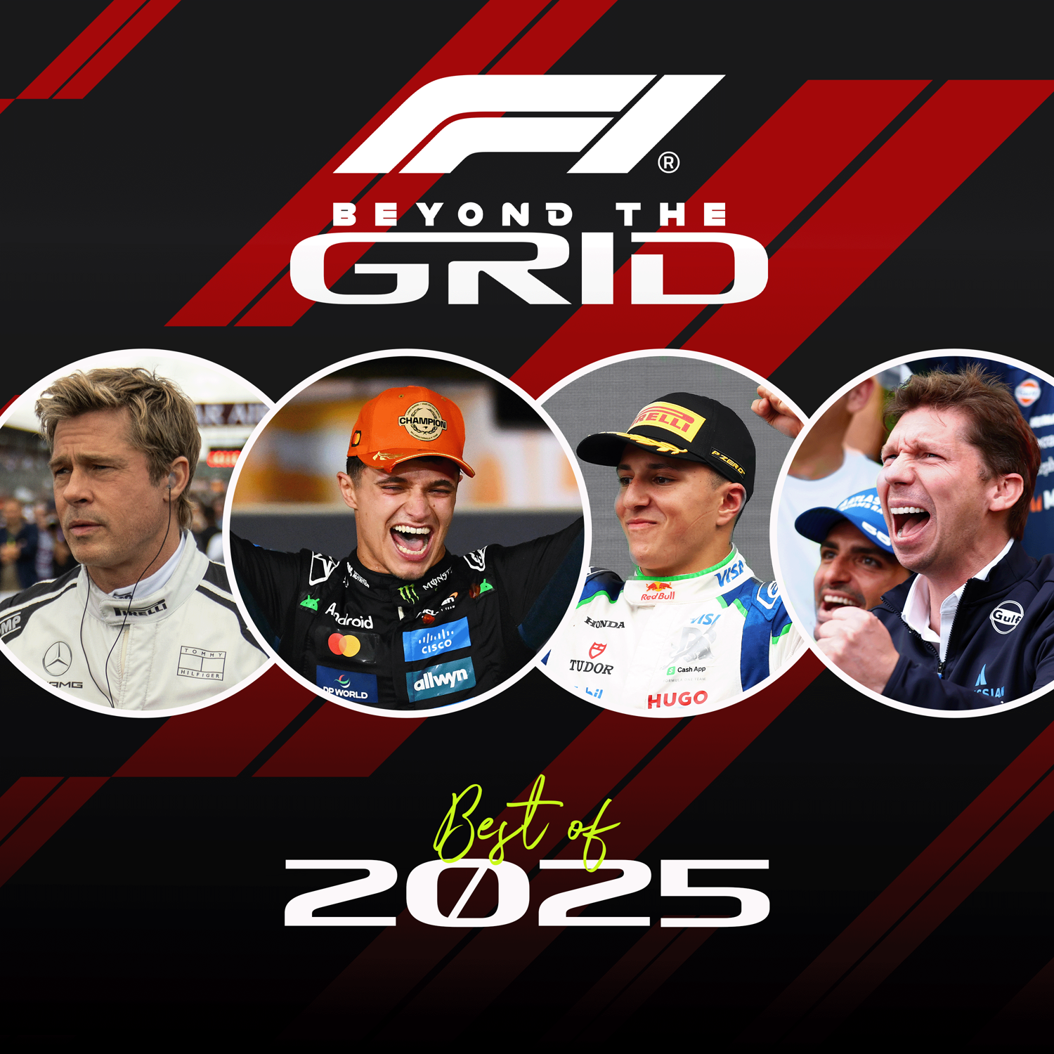 Lando’s champion evolution, Vowles’ podium pride + Brad Pitt’s ‘need for speed’ – The Best of 2025 cover art