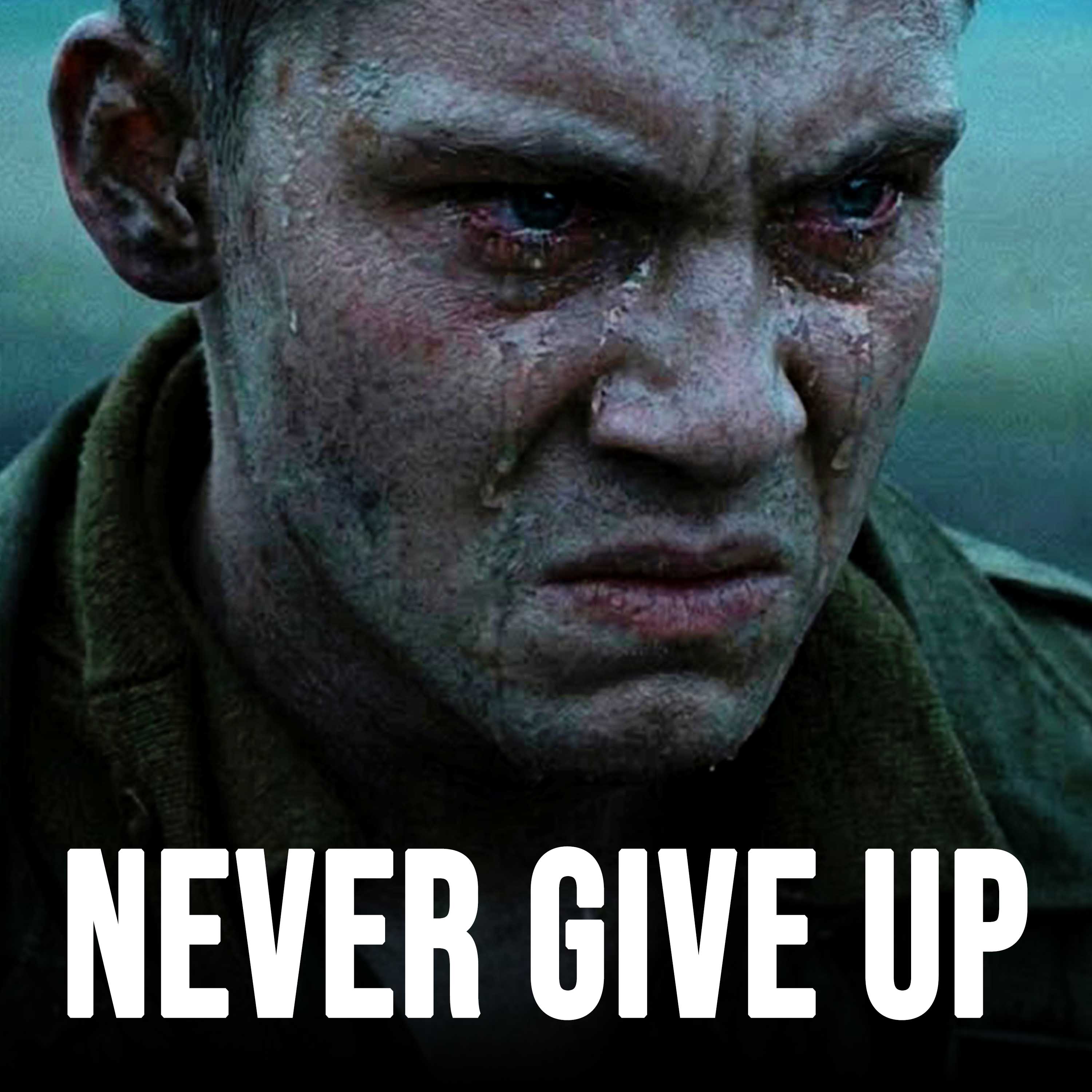 NEVER GIVE UP cover art