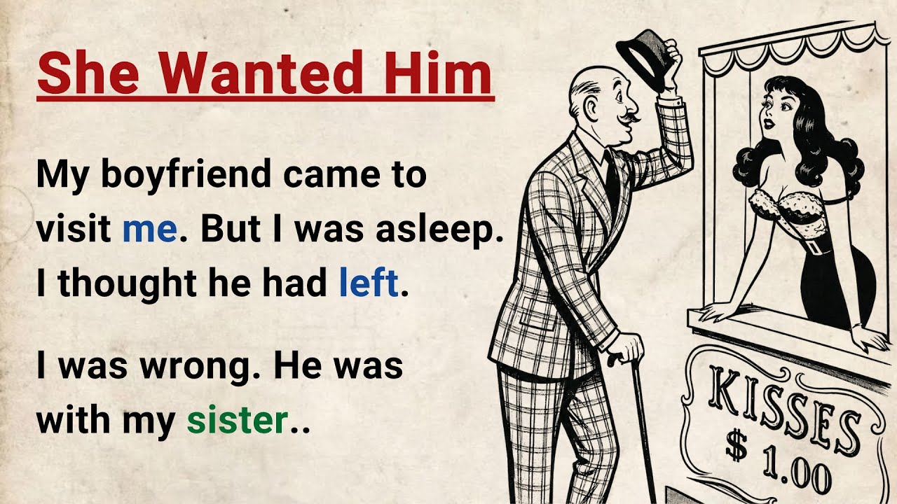 Learn English through Stories Level 3 ⭐ She Wanted Him - Improve your English | English Audio Story cover art